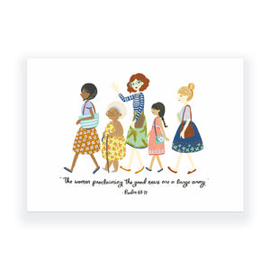 The women proclaiming the good news are a large army - Psalm 68:11 Greeting Card