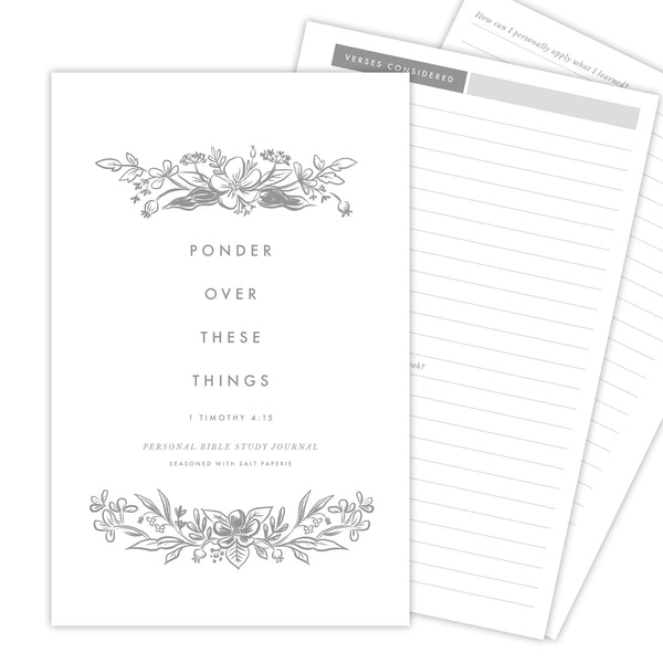 Florida Foliage - Bible Study Journal - Ponder Over These Things