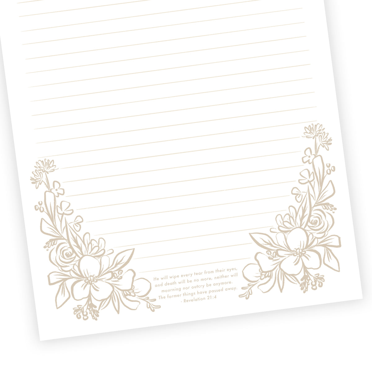 Printable Letter Writing Sheets - Black and White Anemone Floral – Seasoned  With Salt Paperie