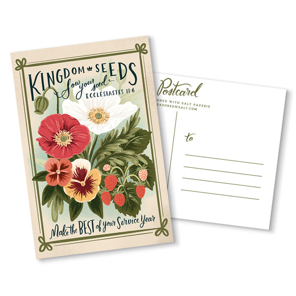 New Service Year Postcard - Kingdom Seeds