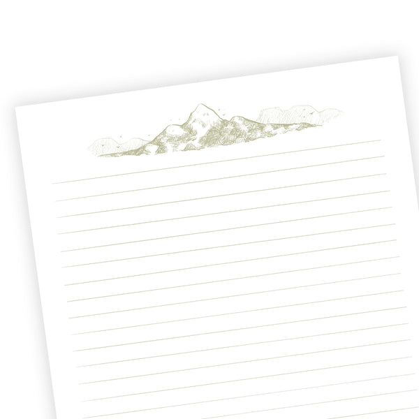 Printable Letter Writing Sheets - Mountain - Let your Kingdom Come - Matthew 6:10