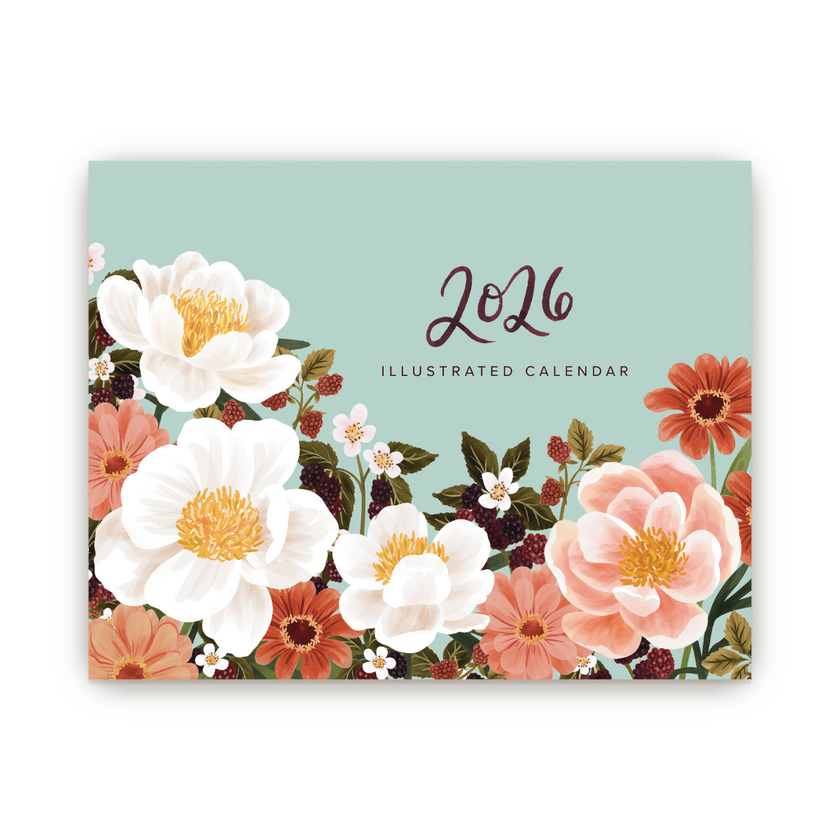 PREORDER 2026 Illustrated Scriptural Fruit and Floral JW Wall Calendar