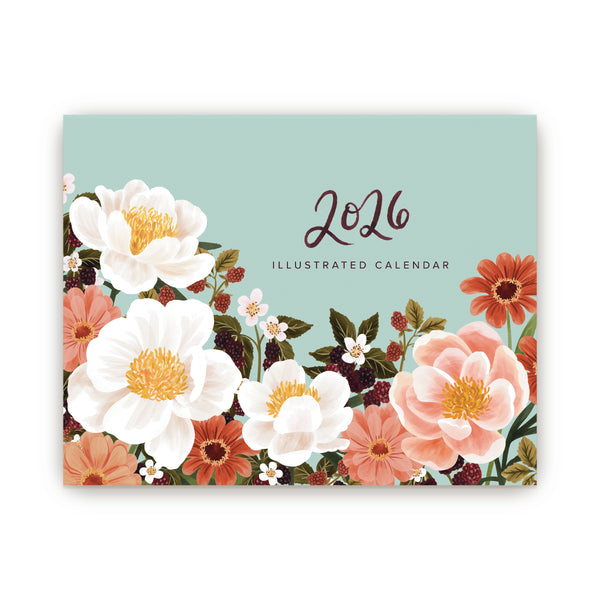 PREORDER 2026 Illustrated Scriptural Fruit and Floral JW Wall Calendar