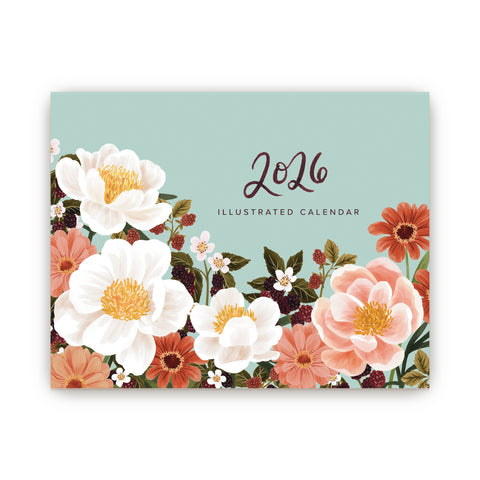 PREORDER 2026 Illustrated Scriptural Fruit and Floral JW Wall Calendar