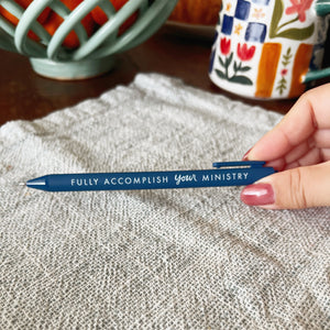 Fully Accomplish Your Ministry Gel Pen – Smooth Letter Writing Pen | Perfect Pioneer & Letter Writing Gift for Jehovah’s Witnesses