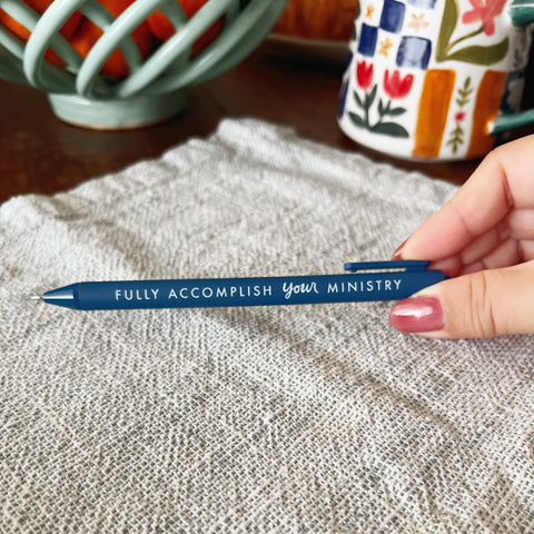Fully Accomplish Your Ministry Gel Pen – Smooth Letter Writing Pen | Perfect Pioneer & Letter Writing Gift for Jehovah’s Witnesses