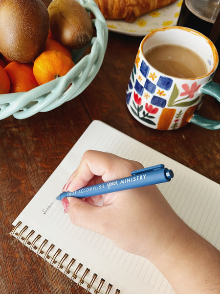 Fully Accomplish Your Ministry Gel Pen – Smooth Letter Writing Pen | Perfect Pioneer & Letter Writing Gift for Jehovah’s Witnesses