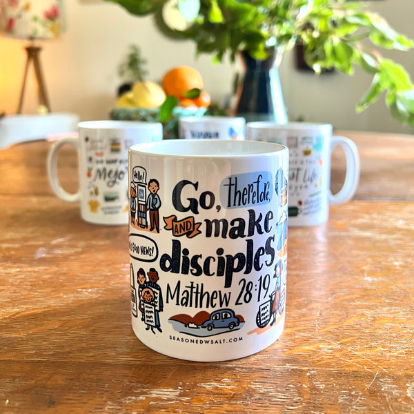 ENGLISH - Go Therefore and Make Disciples Matthew 28:19 Pioneer Mug