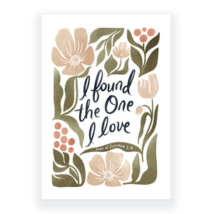 I Found the One I Love - Song of Solomon 3:4 Greeting Card