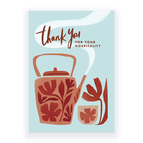 Thank You For Your Hospitality Greeting Card