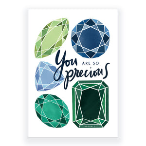 You Are So Precious - Haggai 2:7 Baptism Greeting Card