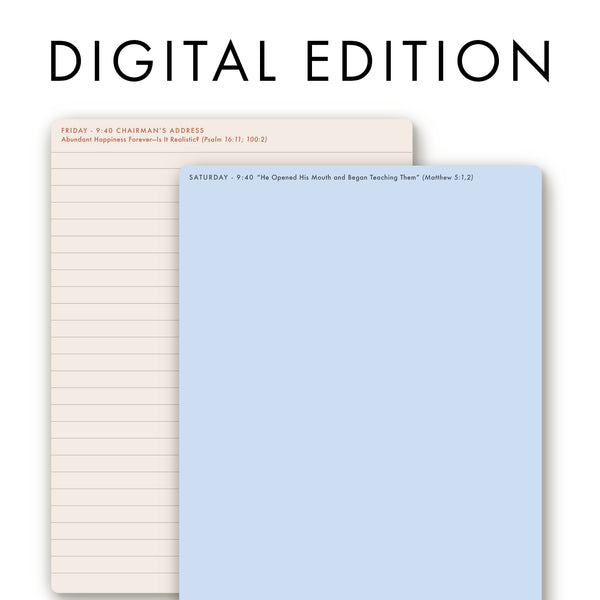 2026 ENGLISH Eternal Happiness DIGITAL Convention Notebook