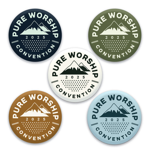 2025 Pure Worship Convention Pin – Mountain Design | Masculine Pin Badge for Jehovah’s Witnesses, Perfect for Gifts
