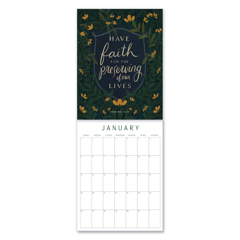 2025 Illustrated Scriptural JW Wall Calendar Seasoned With Salt Paperie