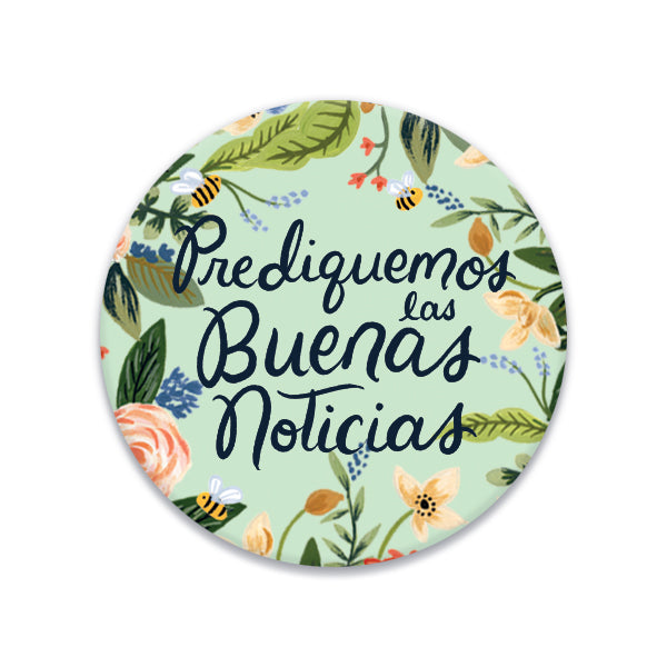 PREORDER - SPANISH Assorted Floral - Declare the Good News 2024 Convention Badge Pin (Copy)