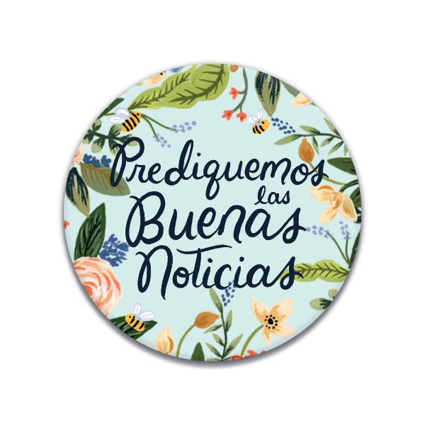 PREORDER - SPANISH Assorted Floral - Declare the Good News 2024 Convention Badge Pin (Copy)