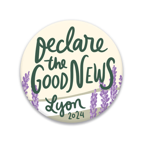 Lavender - Lyon, France - Declare the Good News 2024 Special Convention Badge Pin