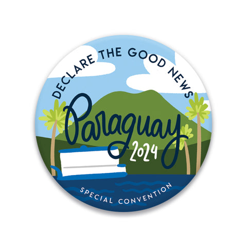 Landscape - Paraguay - Declare the Good News 2024 Special Convention Badge Pin