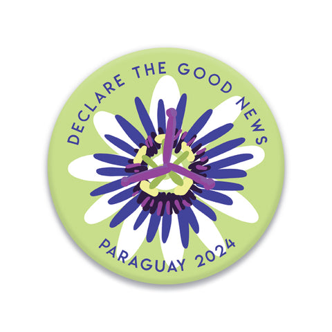 Passion Flower - Paraguay - Declare the Good News 2024 Special Convention Badge Pin