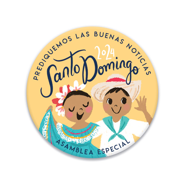 PREORDER SPANISH - Santo Domingo, Dominican Republic - Declare the Good News 2024 Special Convention Badge Pin