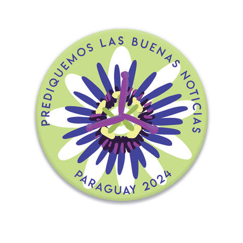 Passion Flower - Paraguay - SPANISH Declare the Good News 2024 Special Convention Badge Pin