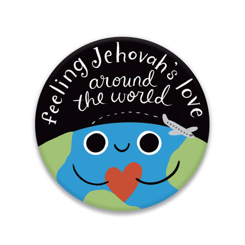 Feeling Jehovah's Love Around the World - Convention Gift Badge Pin