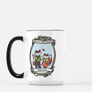 15oz Service Partners Fox Couple Mug