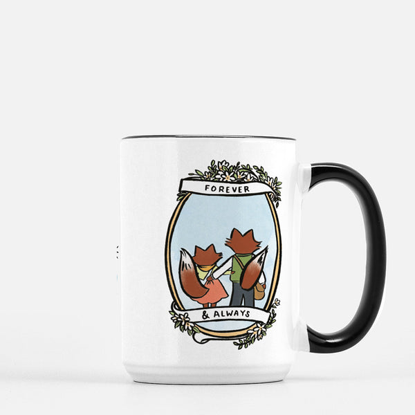 15oz Service Partners Fox Couple Mug