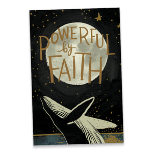 Cosmic Whale Powerful By Faith Sticker