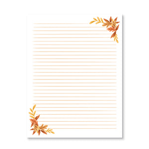Fall Leaves Printable Letter Writing Sheets