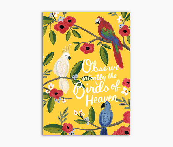 Observe Intently the Birds of Heaven - Matthew 6:26 Greeting Card