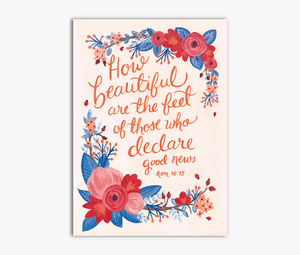 Declare Good News Romans 10:15 Greeting Card