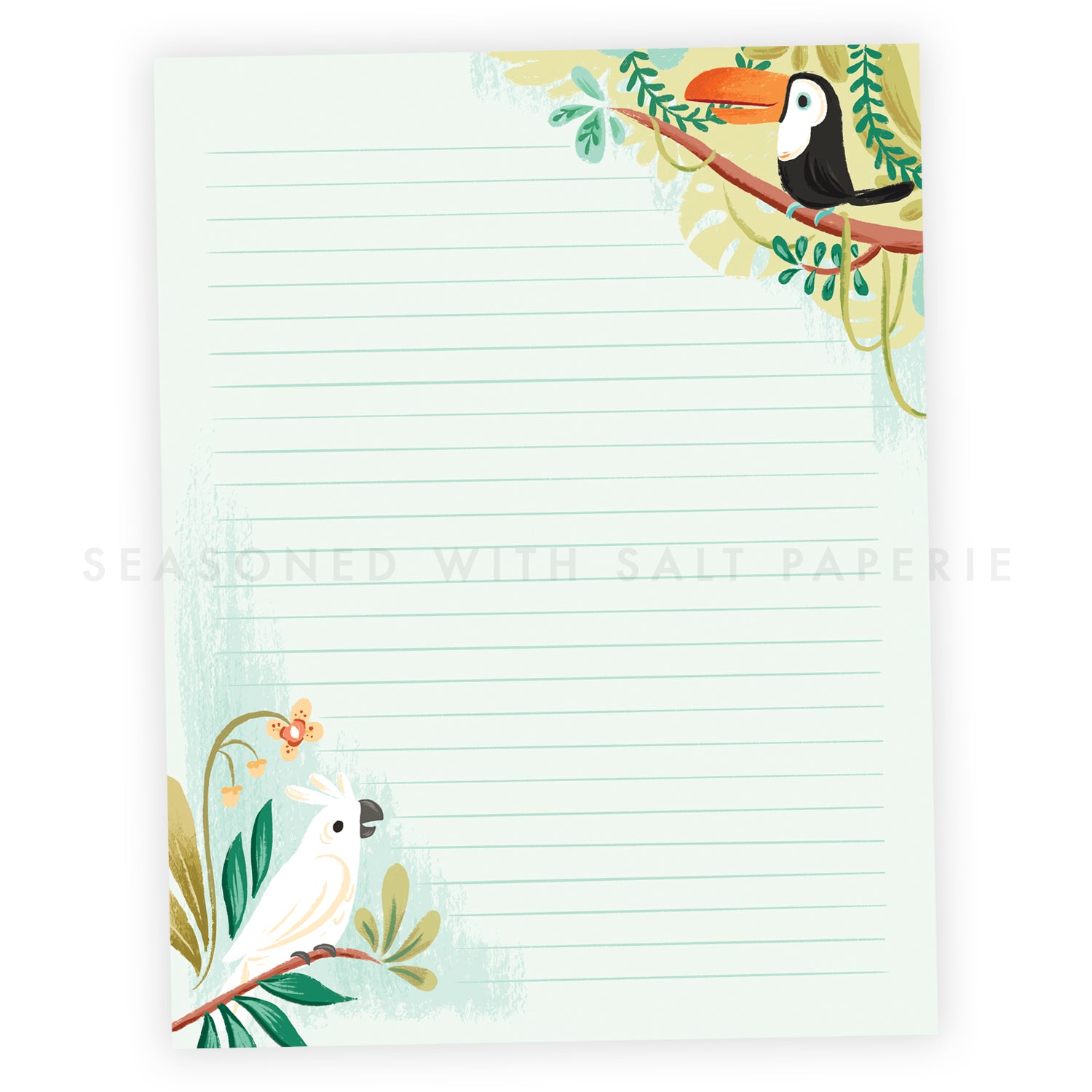 Jungle Birds Letter Writing Pad