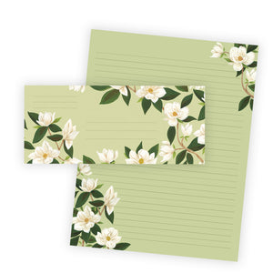 Letter Writing Set with Envelopes - Magnolias - Pursue Peace