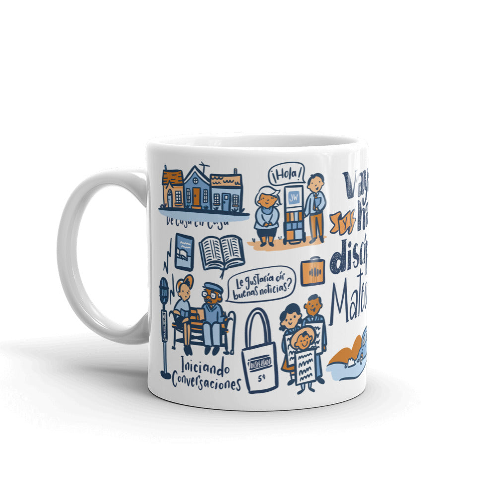 SPANISH - Go Therefore and Make Disciples Matthew 28:19 Pioneer Mug   Seasoned With Salt Paperie