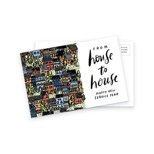JW Postcard Gift House to House