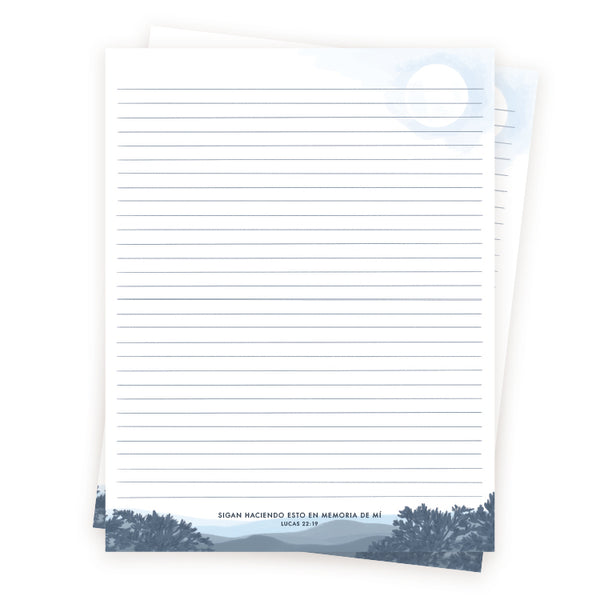 Moonscape Memorial Letter Writing Sheets Bundle