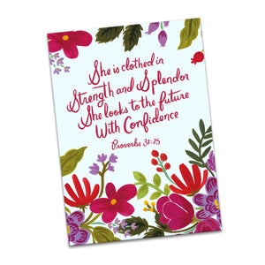She is Clothed in Strength and Splendor Greeting Card