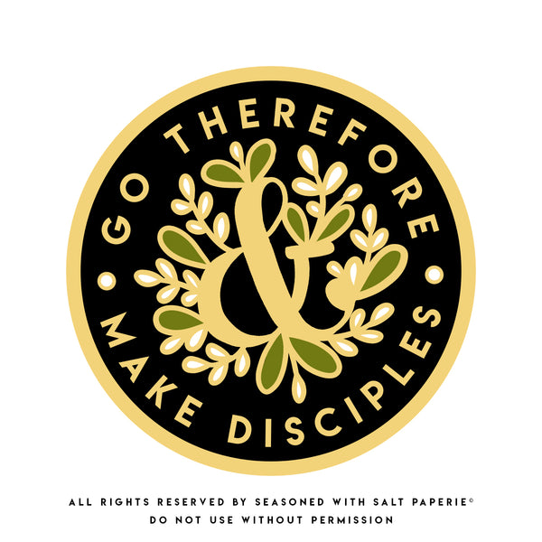 ENGLISH - Go Therefore and Make Disciples JW Enamel Pin