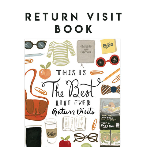 Return Visit Book - GIFT SET WITH PEN - Best Life Ever