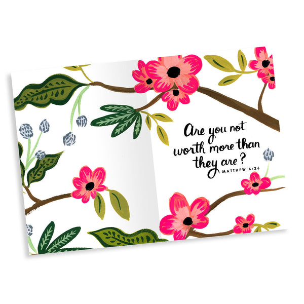 Observe Intently the Birds of Heaven - Matthew 6:26 Greeting Card