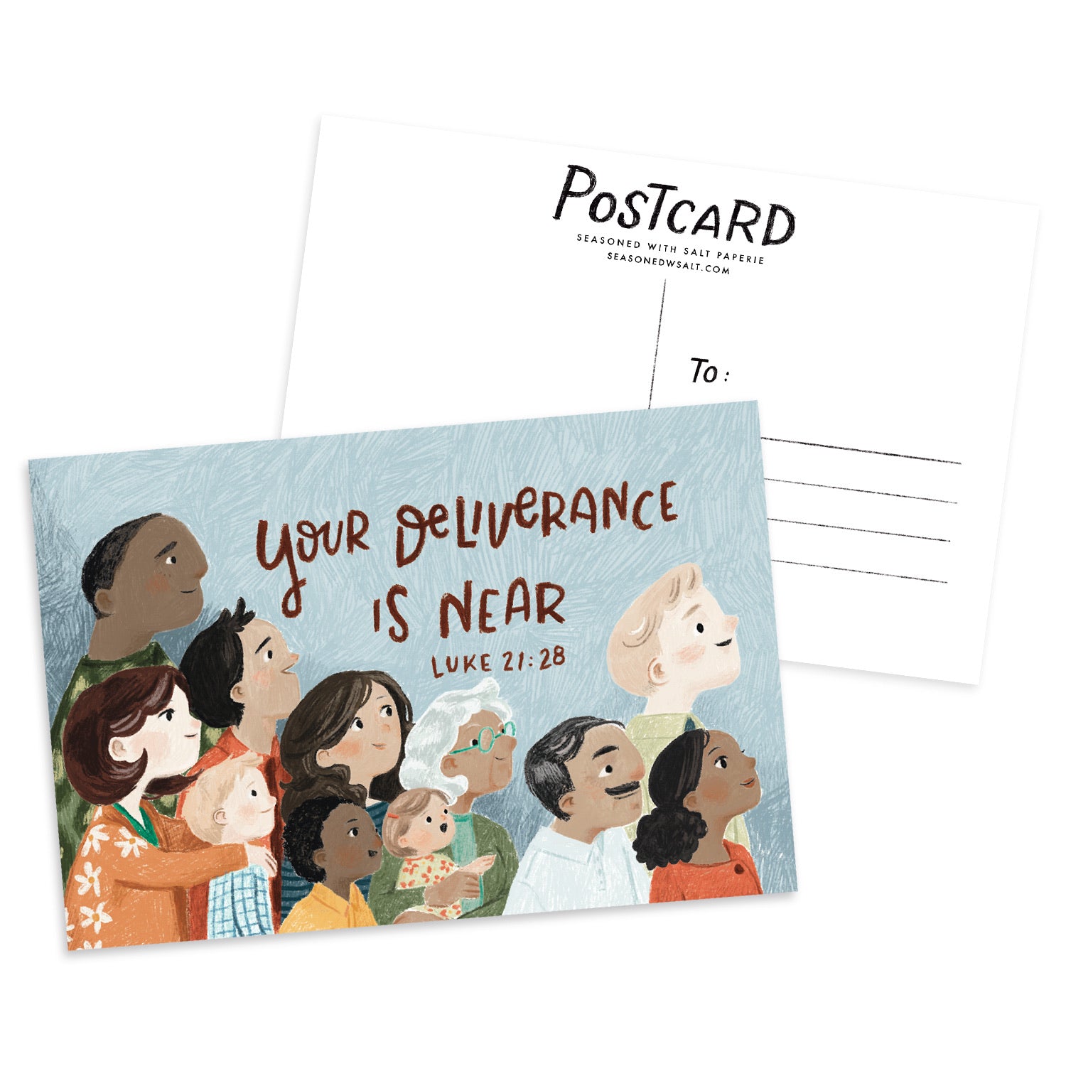 Your Deliverance is Near Luke 21:28 Postcard