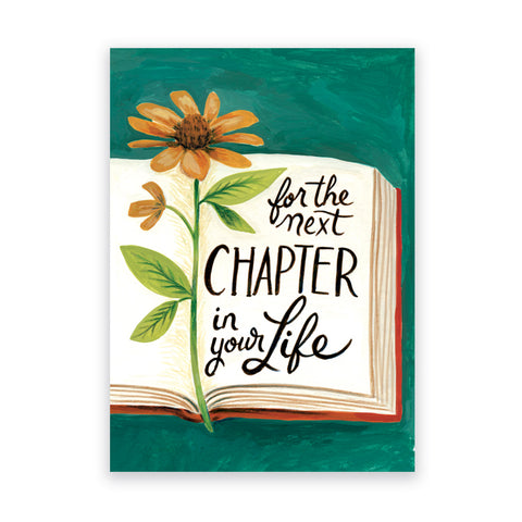 For the Next Chapter in Your Life Greeting Card