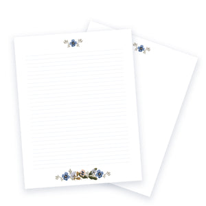 Spring Pansies Letter Writing Sheet Bundle