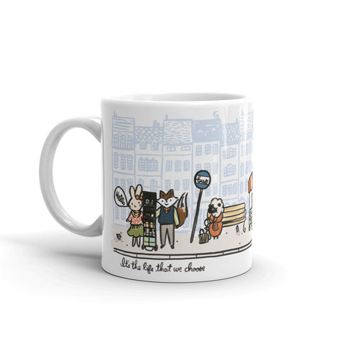 10oz Ceramic Mug Preaching Scene With Animals, JW Gift, Best Life Ever, JW Mug